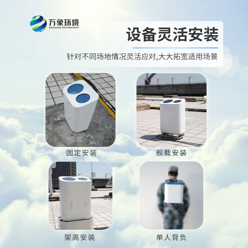 便攜式激光云高儀測量氣溶膠、云層高度，云層厚度、云量和垂直能見度等